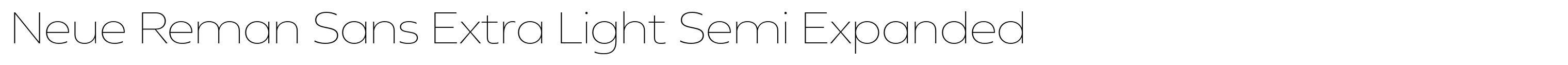 Neue Reman Sans Extra Light Semi Expanded